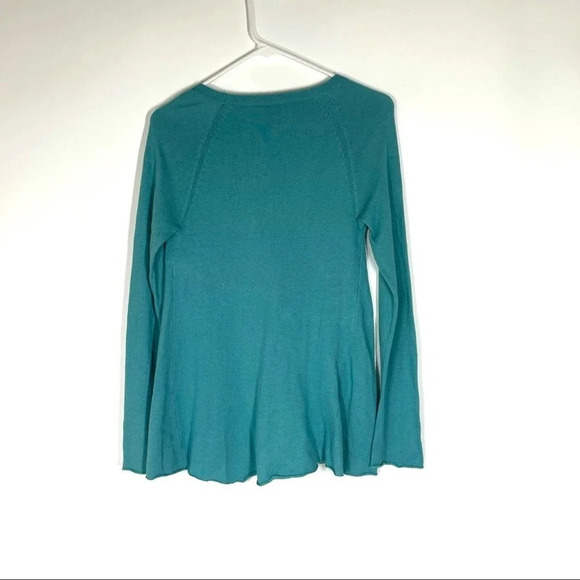 Sundance Teal Blue Green Cashmere Wool Blend Pullover Sweater Size Small - Picture 4 of 4